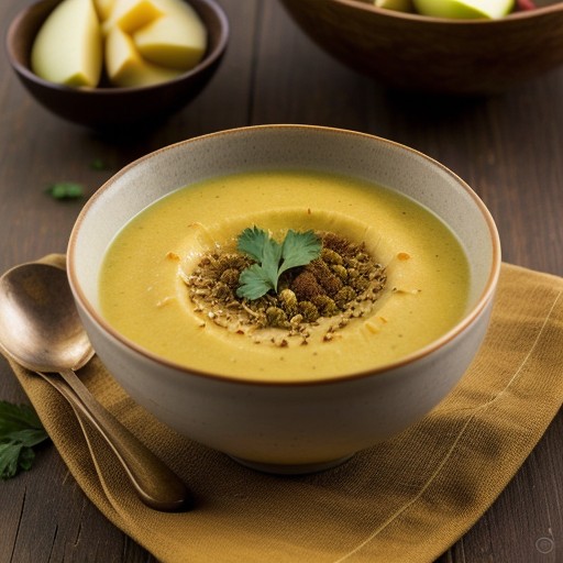 Parsnip and Apple Soup (Irish recipe image