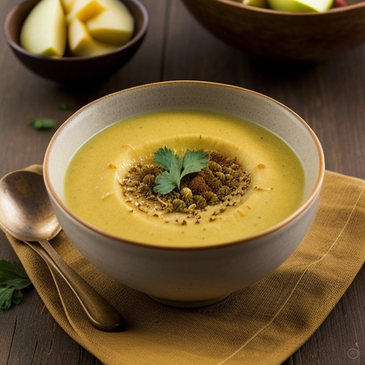 Parsnip and Apple Soup (Irish recipe image
