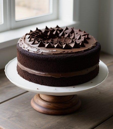 Passover Dark Chocolate Nut Cake recipe image