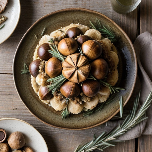 Passover Stuffing With Chestnuts and Mushrooms recipe image