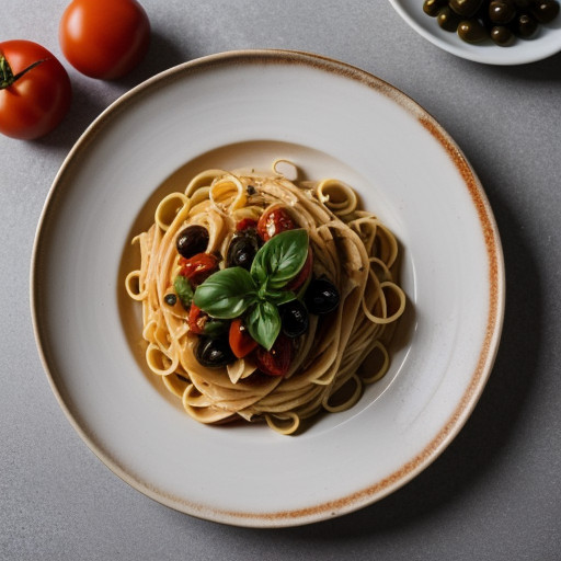 Pasta Alla Checca (Pasta With Steeped Tomato recipe image