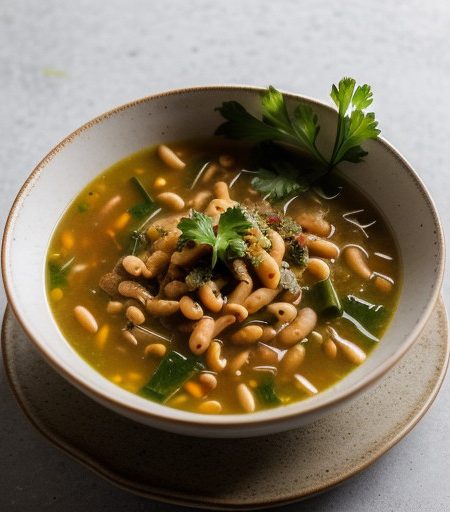 Pasta Bean & Vegetable Soup. recipe image