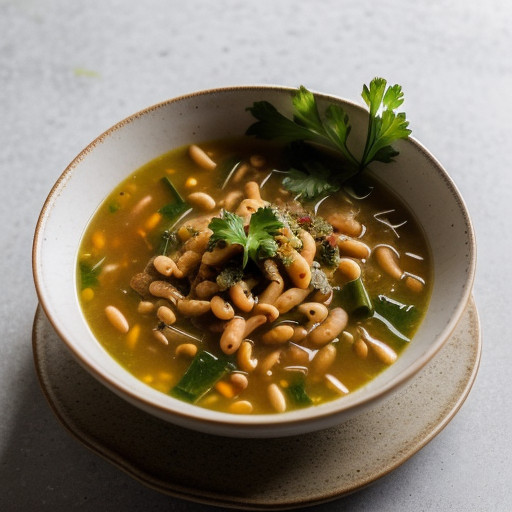Pasta Bean & Vegetable Soup. recipe image
