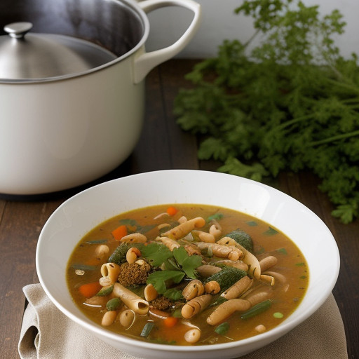 Pasta Bean & Vegetable Soup. recipe image