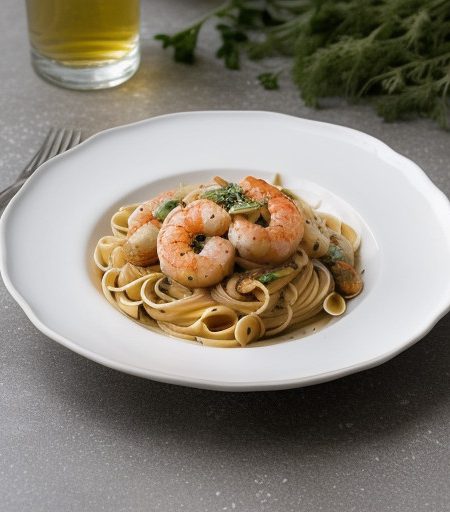 Pasta Cartoccio Frutta Di Mare recipe image