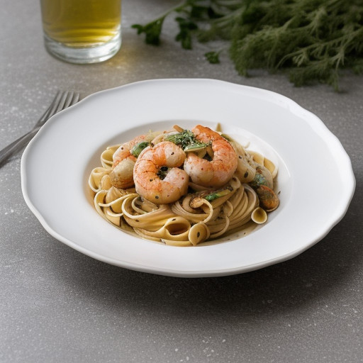 Pasta Cartoccio Frutta Di Mare recipe image