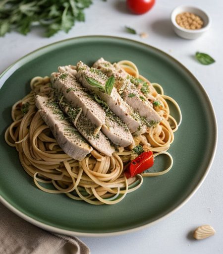 Pasta Chicken Salad With Peanuts recipe image