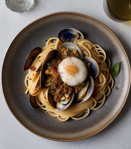 Pasta Cioppino W/Sun-Dried Tomatoes recipe image