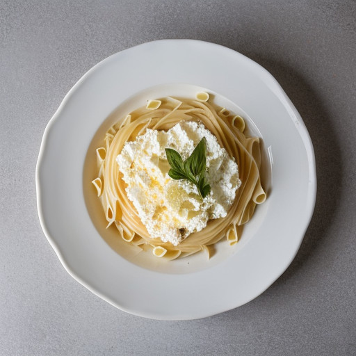 Pasta E Quattro Formaggi (Pasta With Four Che recipe image