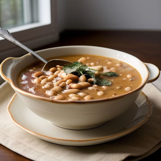 Pasta Fagioli (Pasta & Bean Soup recipe image