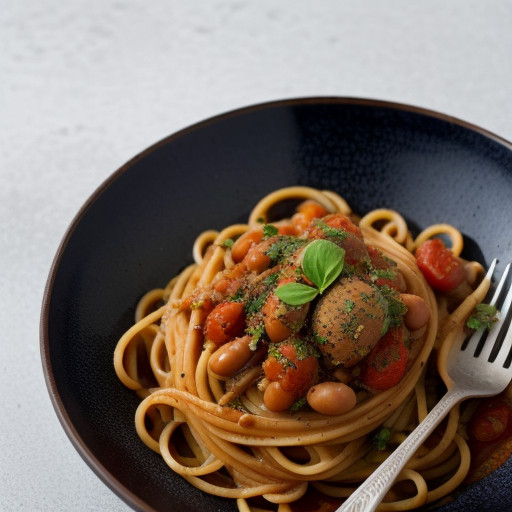 Pasta & Navy Beans in Tomato Sauce recipe image