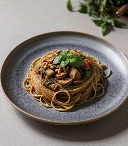 Pasta Peanut Stir-Fry recipe image