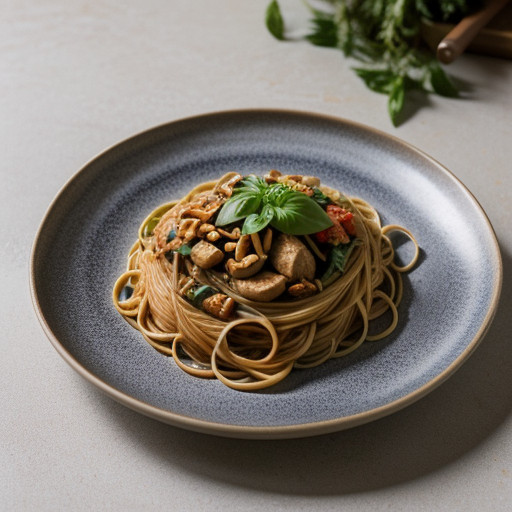 Pasta Peanut Stir-Fry recipe image