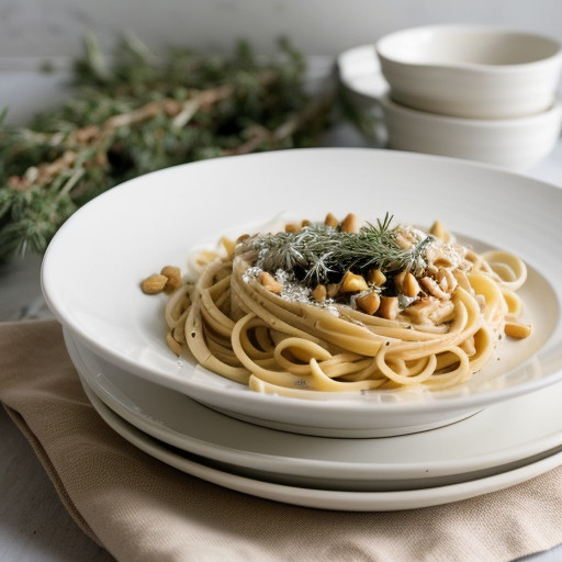 Pasta & Pine Nuts recipe image