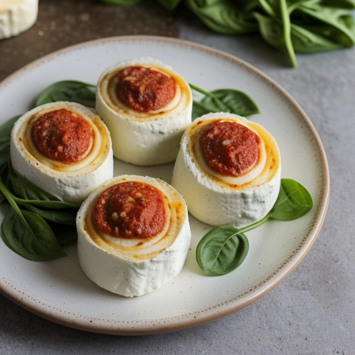 Pasta Pinwheel Rolls W/Creamy Tomato Sauce ** recipe image