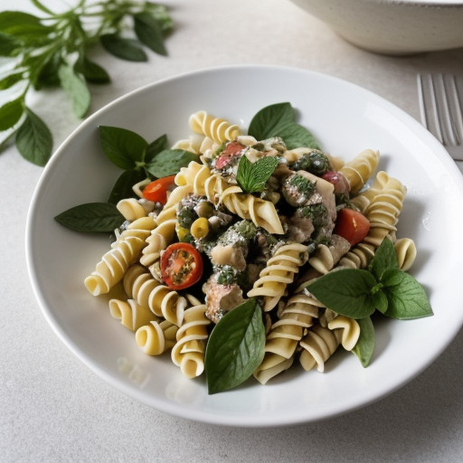 Pasta Salad W/Guar Gum Dressing recipe image