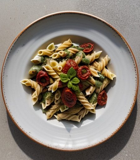 Pasta Salad W/Sun-Dried Tomatoes recipe image