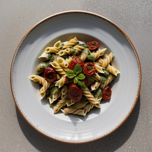 Pasta Salad W/Sun-Dried Tomatoes recipe image