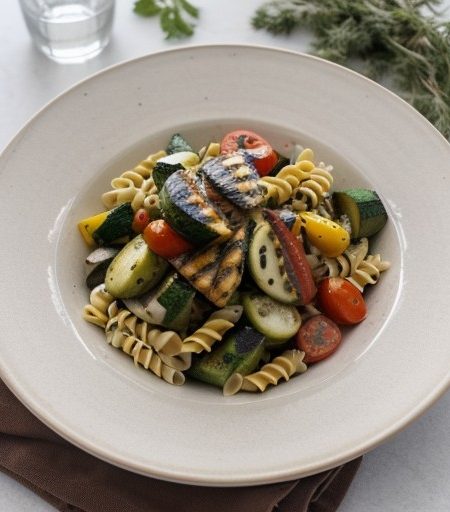 Pasta Salad With Grilled Vegetables recipe image