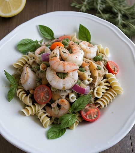 Pasta Salad With Seafood recipe image