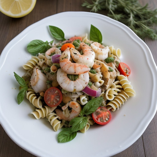 Pasta Salad With Seafood recipe image