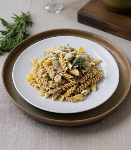Pasta Shells With Lemon Vinaigrette recipe image