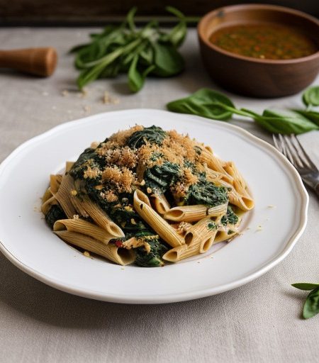 Pasta Toss With Spinach & Pepperoni recipe image