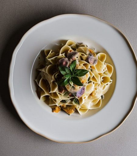 Pasta & Vegetable Carbonara recipe image