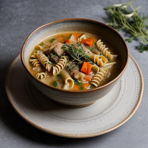 Pasta Vegetable Chowder recipe image