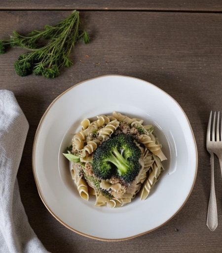 Pasta W/Broccoli & Garlic recipe image