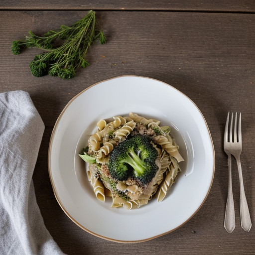 Pasta W/Broccoli & Garlic recipe image