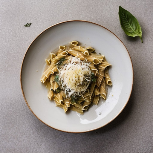 Pasta With Alfredo-Peso Sauce - Bon Appetit recipe image