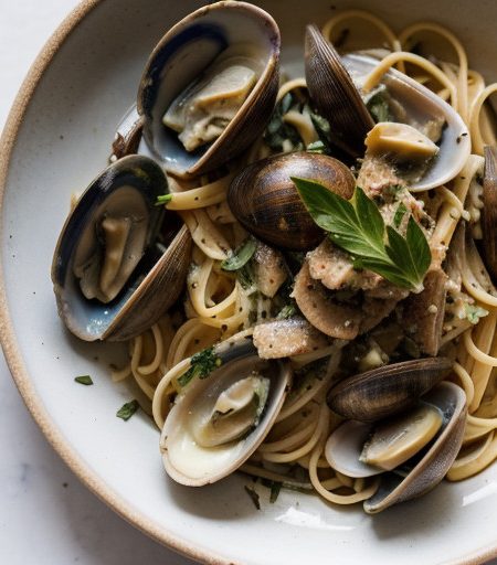Pasta With Anchovy & Clam Sauce recipe image