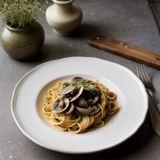 Pasta With Anchovy & Clam Sauce *** (Btvc62 recipe image