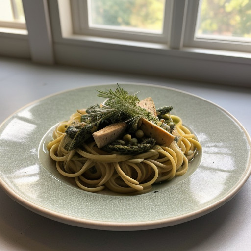 Pasta With Asparagas Gremolata recipe image