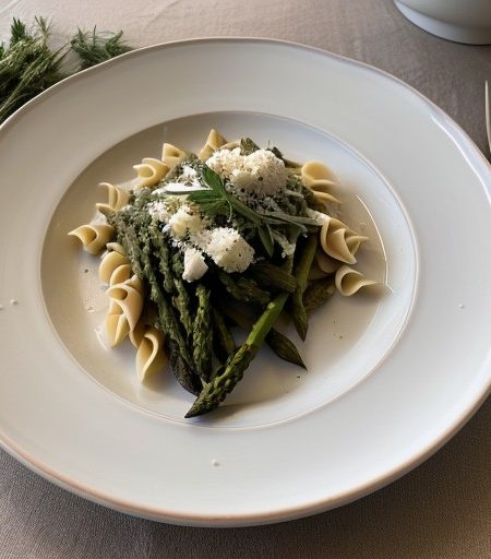 Pasta With Asparagus (2 recipe image