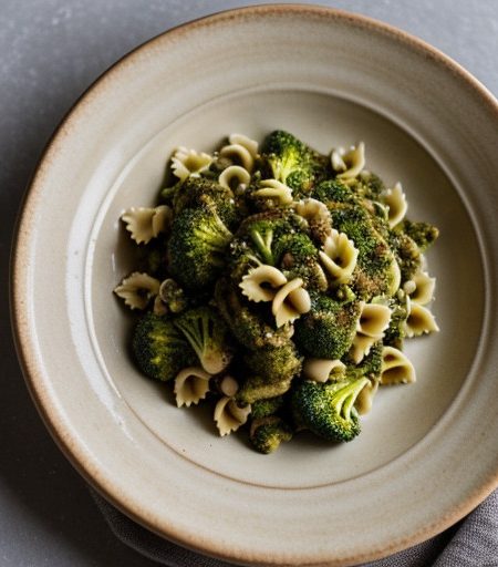 Pasta With Broccoli-Pine Nut Pesto recipe image