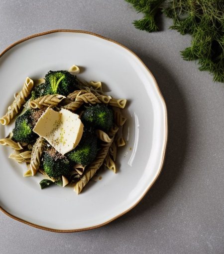Pasta With Broccoli & Spinach recipe image