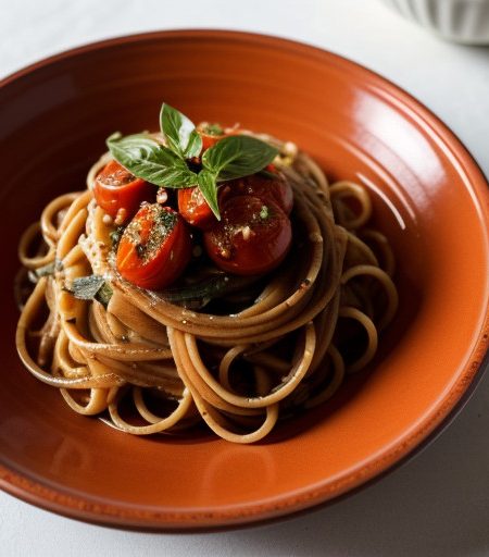Pasta With Cherry Tomato Sauce recipe image
