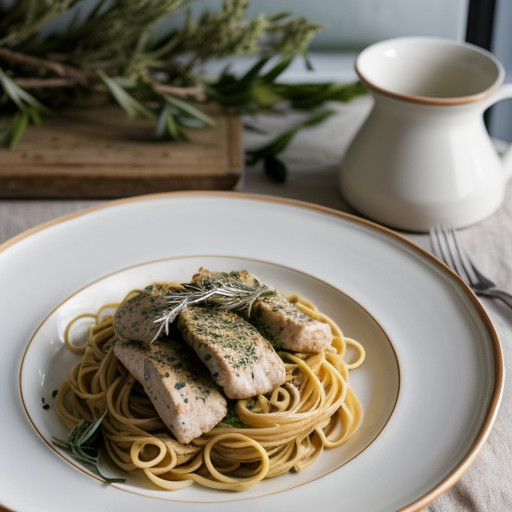 Pasta With Chicken & Brocoli recipe image