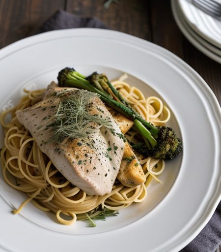 Pasta With Chicken & Brocoli recipe image