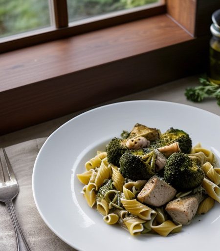 Pasta With Chicken & Brocoli recipe image