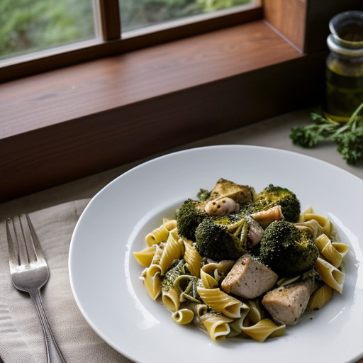 Pasta With Chicken & Brocoli recipe image