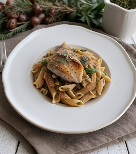 Pasta With Chicken & Veggies recipe image