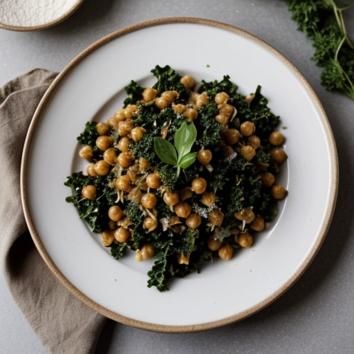 Pasta With Chickpeas & Kale recipe image