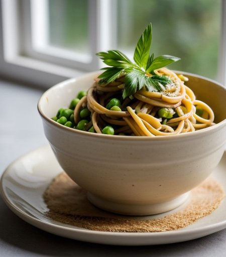 Pasta With Chinese Tahini Sauce recipe image
