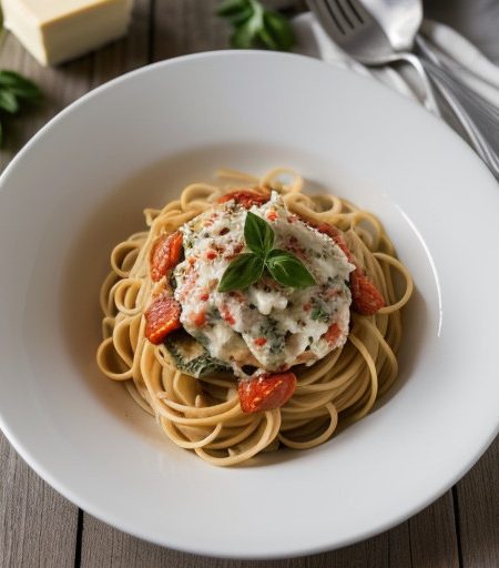 Pasta With Crab Sauce recipe image