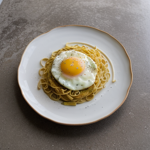 Pasta With Eggs~ Leeks & Cream recipe image