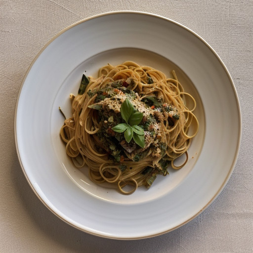 Pasta With Garlic & Olive Oil recipe image