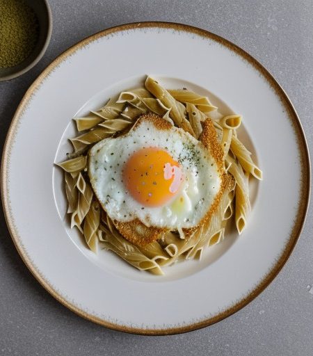 Pasta With Garlic and Eggs recipe image
